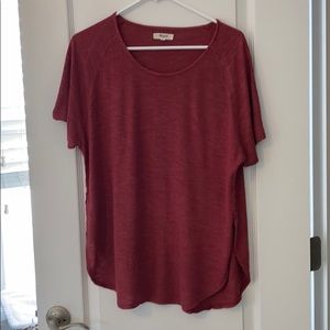 Shirt sleeve tee shirt